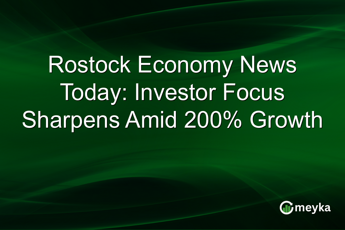 Rostock Economy News Today: Investor Focus Sharpens Amid 200% Growth