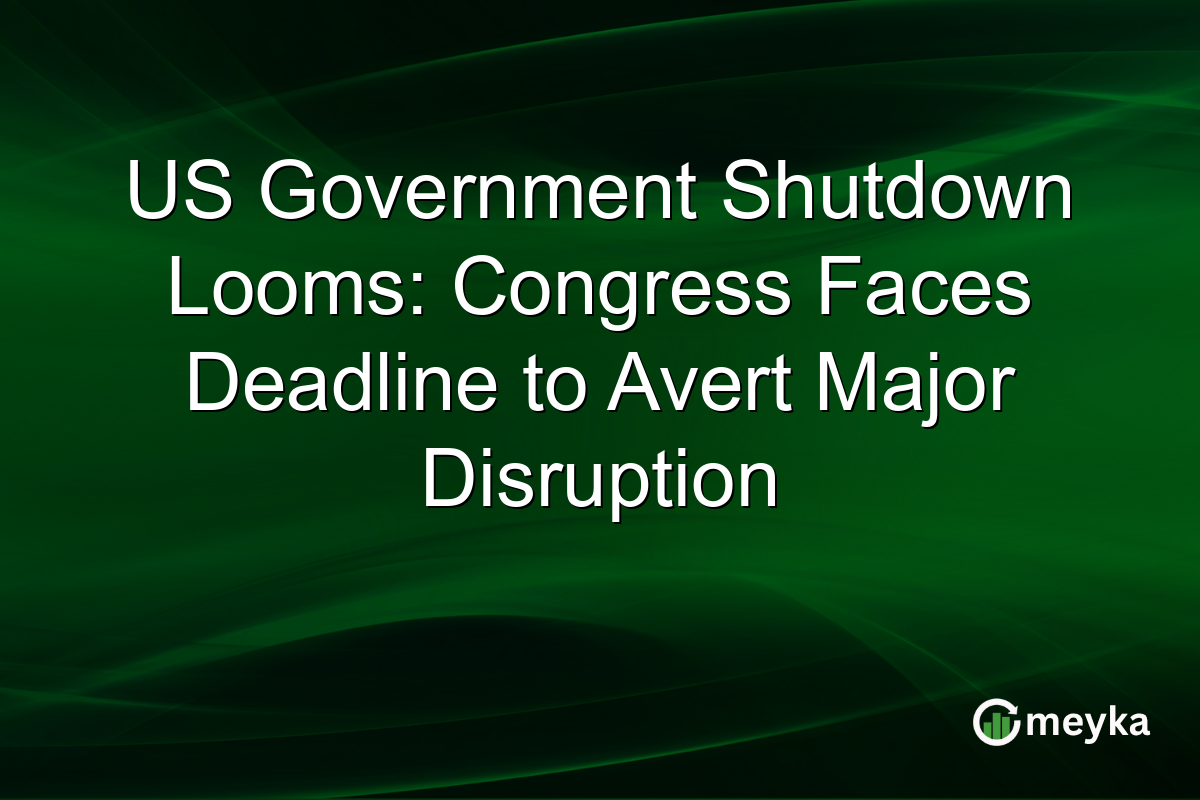 US Government Shutdown Looms: Congress Faces Deadline to Avert Major Disruption
