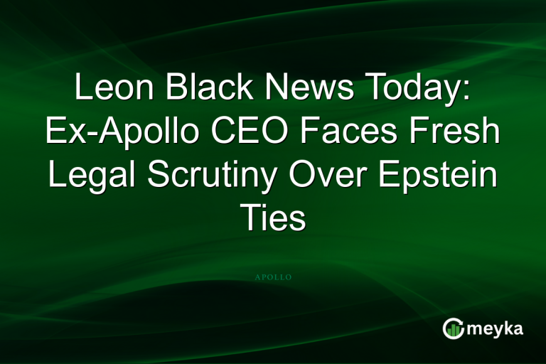 Leon Black News Today: Ex-Apollo CEO Faces Fresh Legal Scrutiny Over Epstein Ties