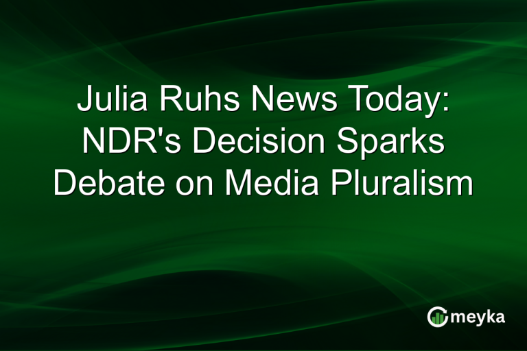 Julia Ruhs News Today: NDR's Decision Sparks Debate on Media Pluralism