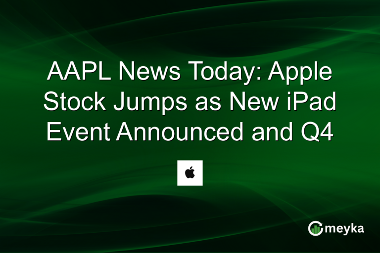 AAPL News Today: Apple Stock Jumps as New iPad Event Announced and Q4