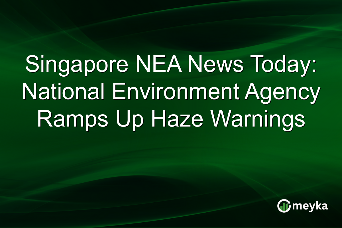 Singapore NEA News Today: National Environment Agency Ramps Up Haze Warnings