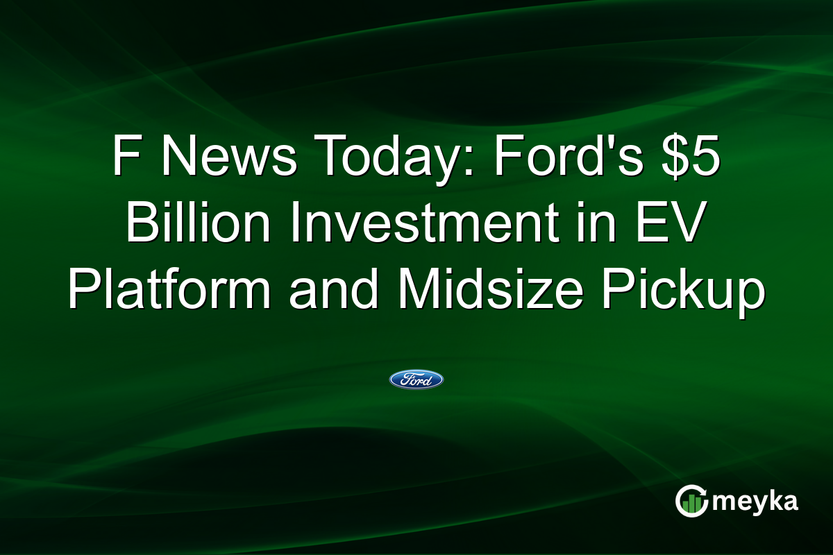 F News Today: Ford's $5 Billion Investment in EV Platform and Midsize Pickup
