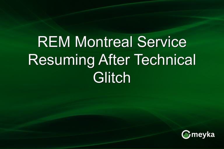 REM Montreal Service Resuming After Technical Glitch