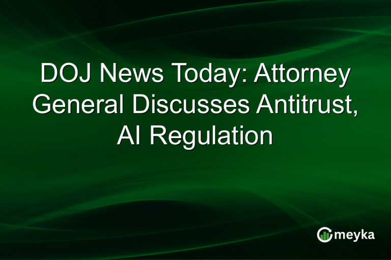DOJ News Today: Attorney General Discusses Antitrust, AI Regulation