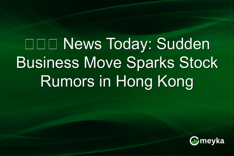 修杰楷 News Today: Sudden Business Move Sparks Stock Rumors in Hong Kong