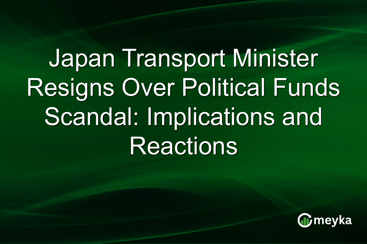 Japan Transport Minister Resigns Over Political Funds Scandal: Implications and Reactions