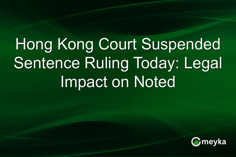 Hong Kong Court Suspended Sentence Ruling Today: Legal Impact on Noted