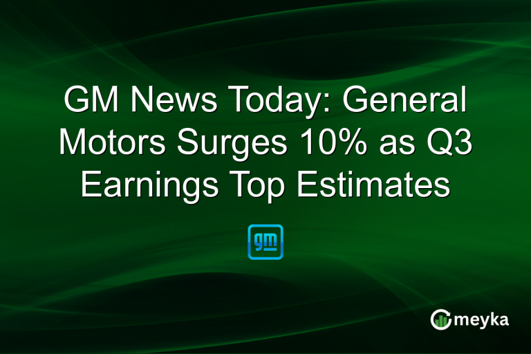GM News Today: General Motors Surges 10% as Q3 Earnings Top Estimates