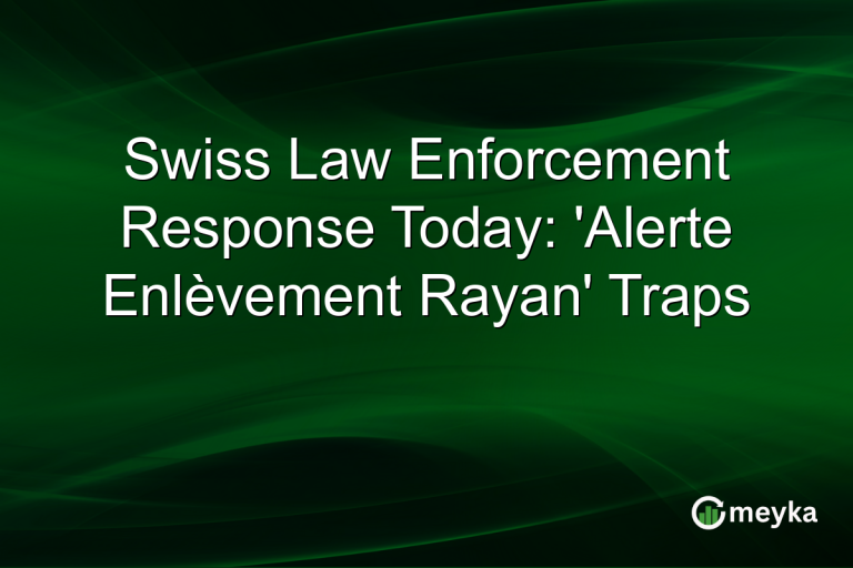 Swiss Law Enforcement Response Today: 'Alerte Enlèvement Rayan' Traps