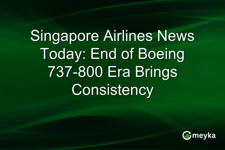 Singapore Airlines News Today: End of Boeing 737-800 Era Brings Consistency