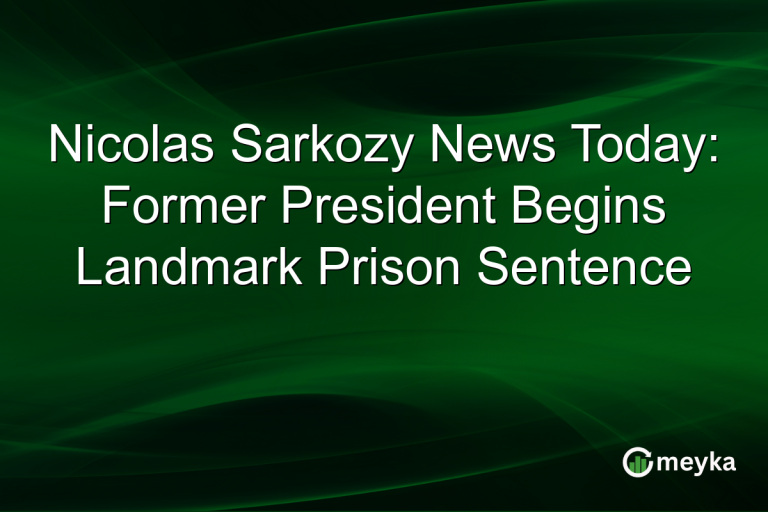 Nicolas Sarkozy News Today: Former President Begins Landmark Prison Sentence