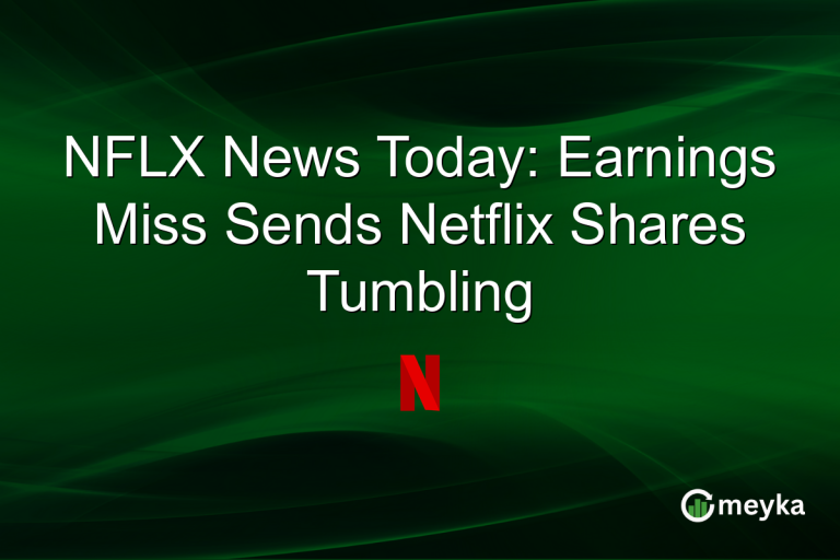 NFLX News Today: Earnings Miss Sends Netflix Shares Tumbling