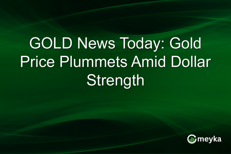 GOLD News Today: Gold Price Plummets Amid Dollar Strength