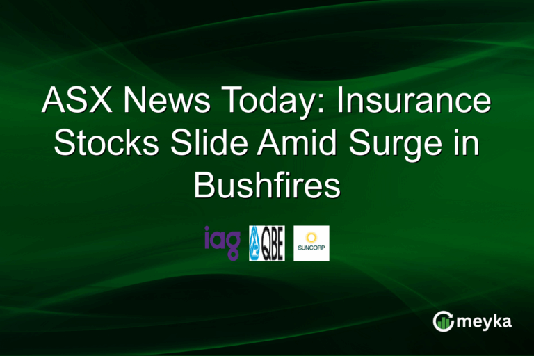 ASX News Today: Insurance Stocks Slide Amid Surge in Bushfires