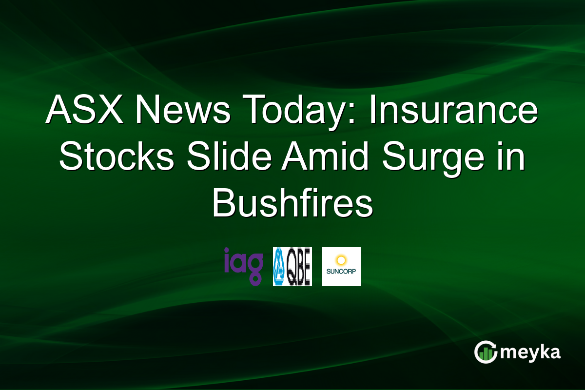 ASX News Today: Insurance Stocks Slide Amid Surge in Bushfires