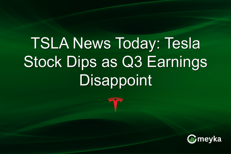 TSLA News Today: Tesla Stock Dips as Q3 Earnings Disappoint