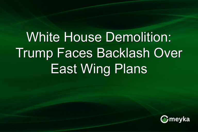 White House Demolition: Trump Faces Backlash Over East Wing Plans