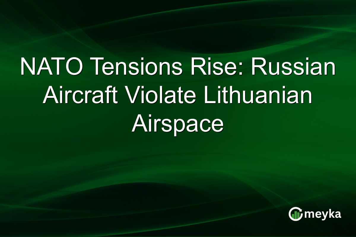 NATO Tensions Rise: Russian Aircraft Violate Lithuanian Airspace