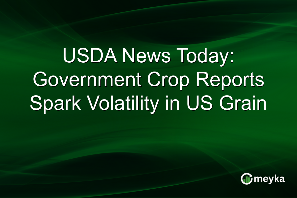 USDA News Today: Government Crop Reports Spark Volatility in US Grain