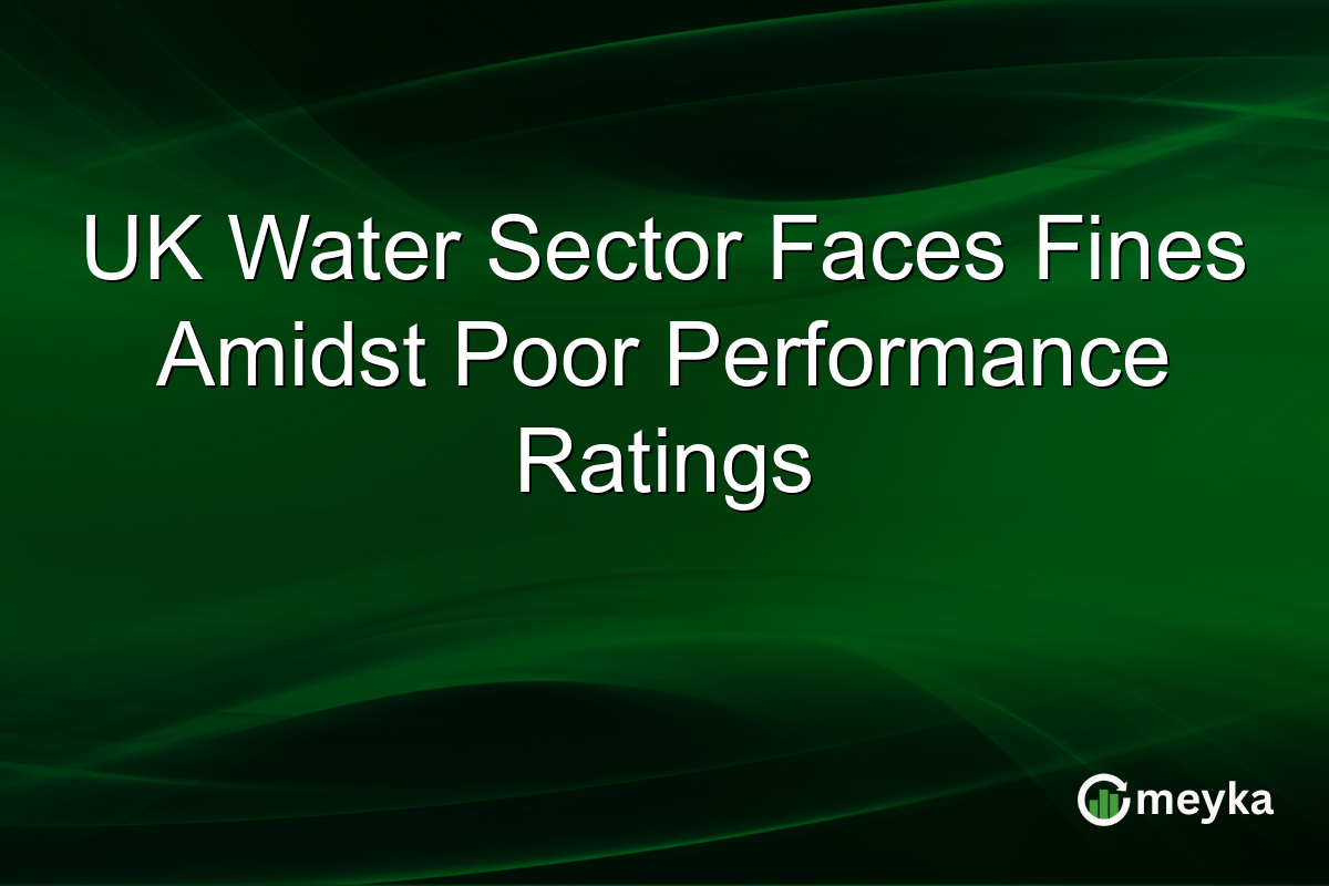 UK Water Sector Faces Fines Amidst Poor Performance Ratings