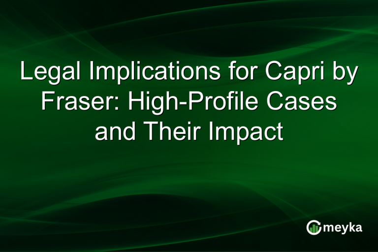 Legal Implications for Capri by Fraser: High-Profile Cases and Their Impact