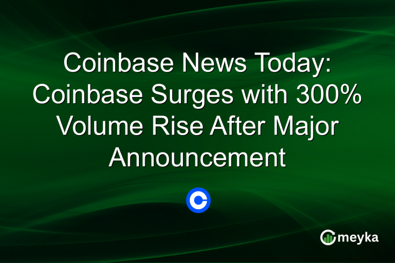 Coinbase News Today: Coinbase Surges with 300% Volume Rise After Major Announcement