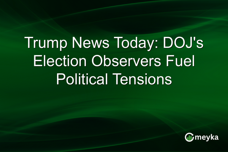 Trump News Today: DOJ's Election Observers Fuel Political Tensions