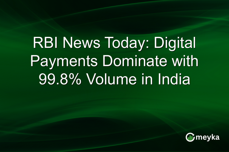 RBI News Today: Digital Payments Dominate with 99.8% Volume in India