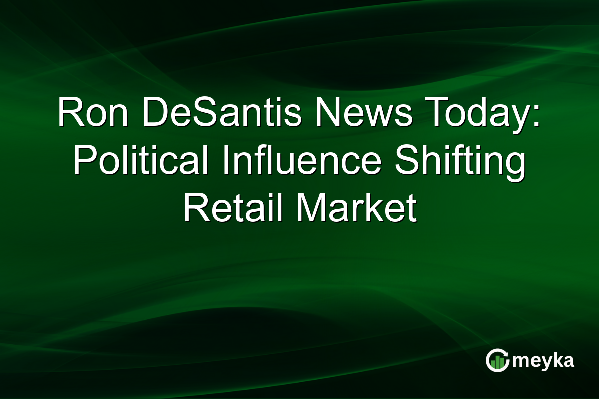 Ron DeSantis News Today: Political Influence Shifting Retail Market