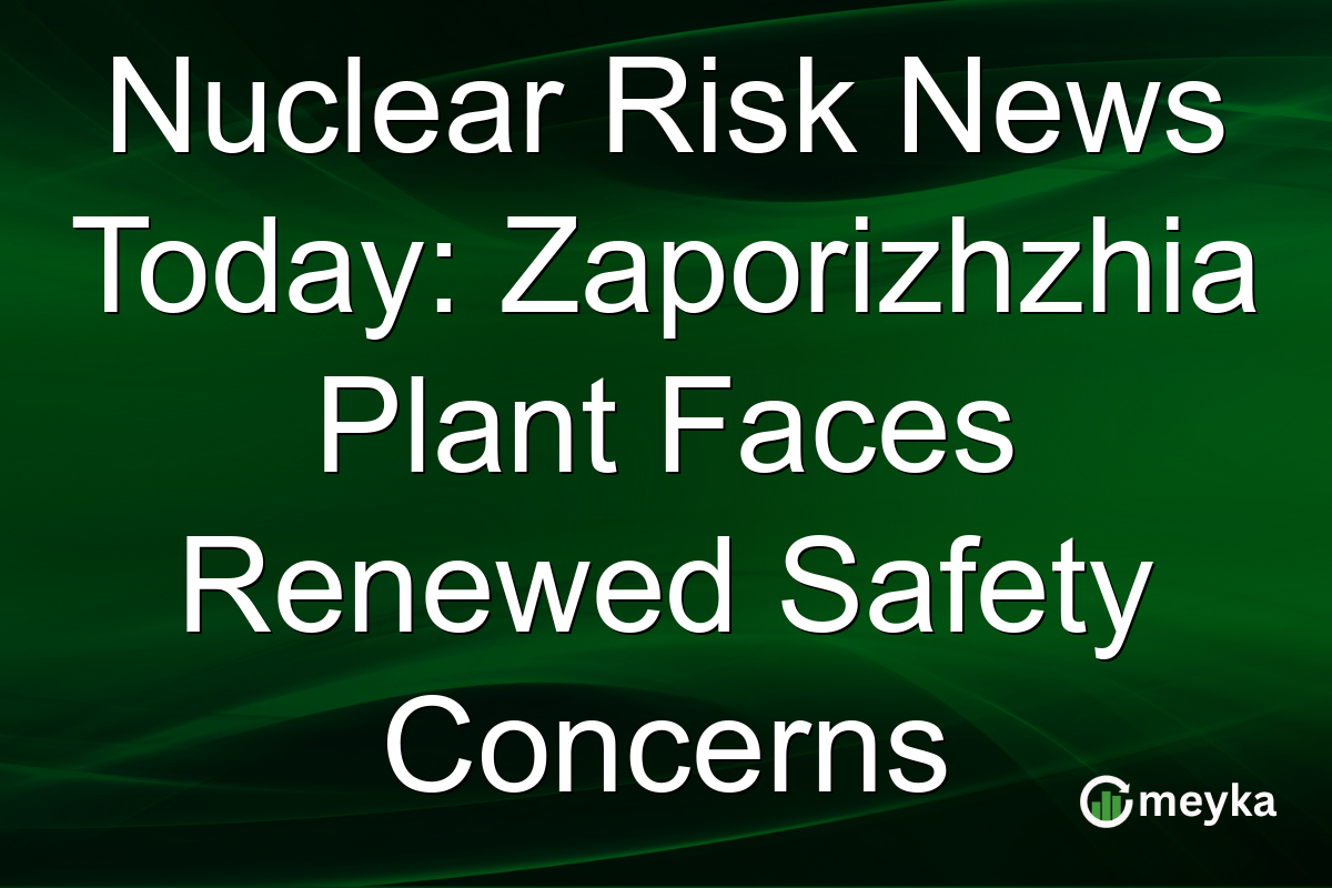 Nuclear Risk News Today: Zaporizhzhia Plant Faces Renewed Safety Concerns