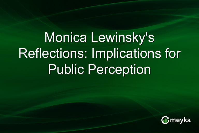 Monica Lewinsky's Reflections: Implications for Public Perception