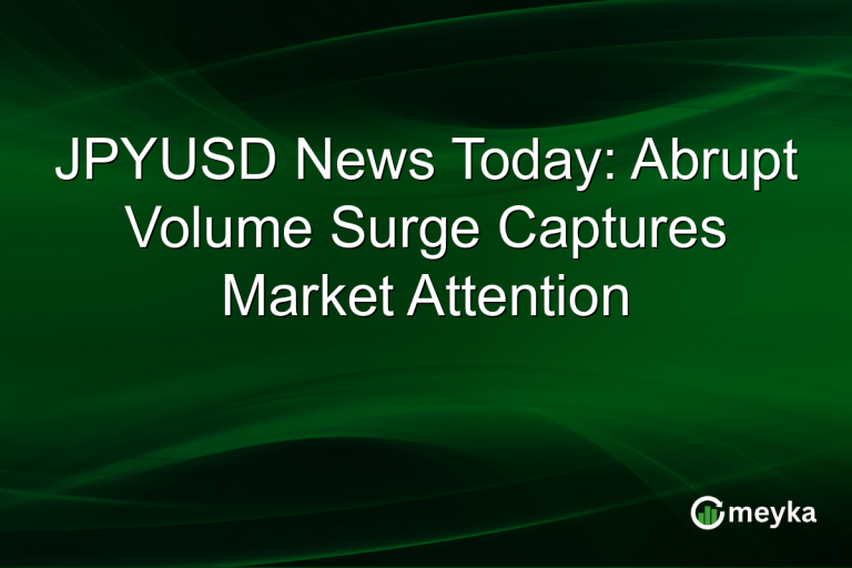 JPYUSD News Today: Abrupt Volume Surge Captures Market Attention
