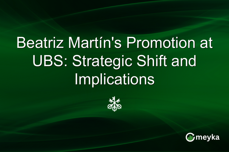 Beatriz Martín's Promotion at UBS: Strategic Shift and Implications
