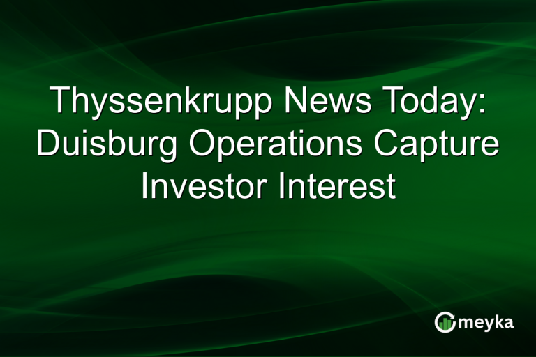 Thyssenkrupp News Today: Duisburg Operations Capture Investor Interest
