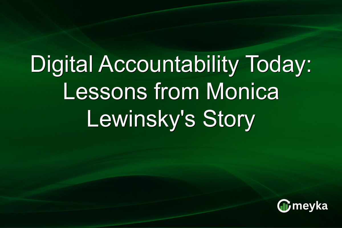 Digital Accountability Today: Lessons from Monica Lewinsky's Story