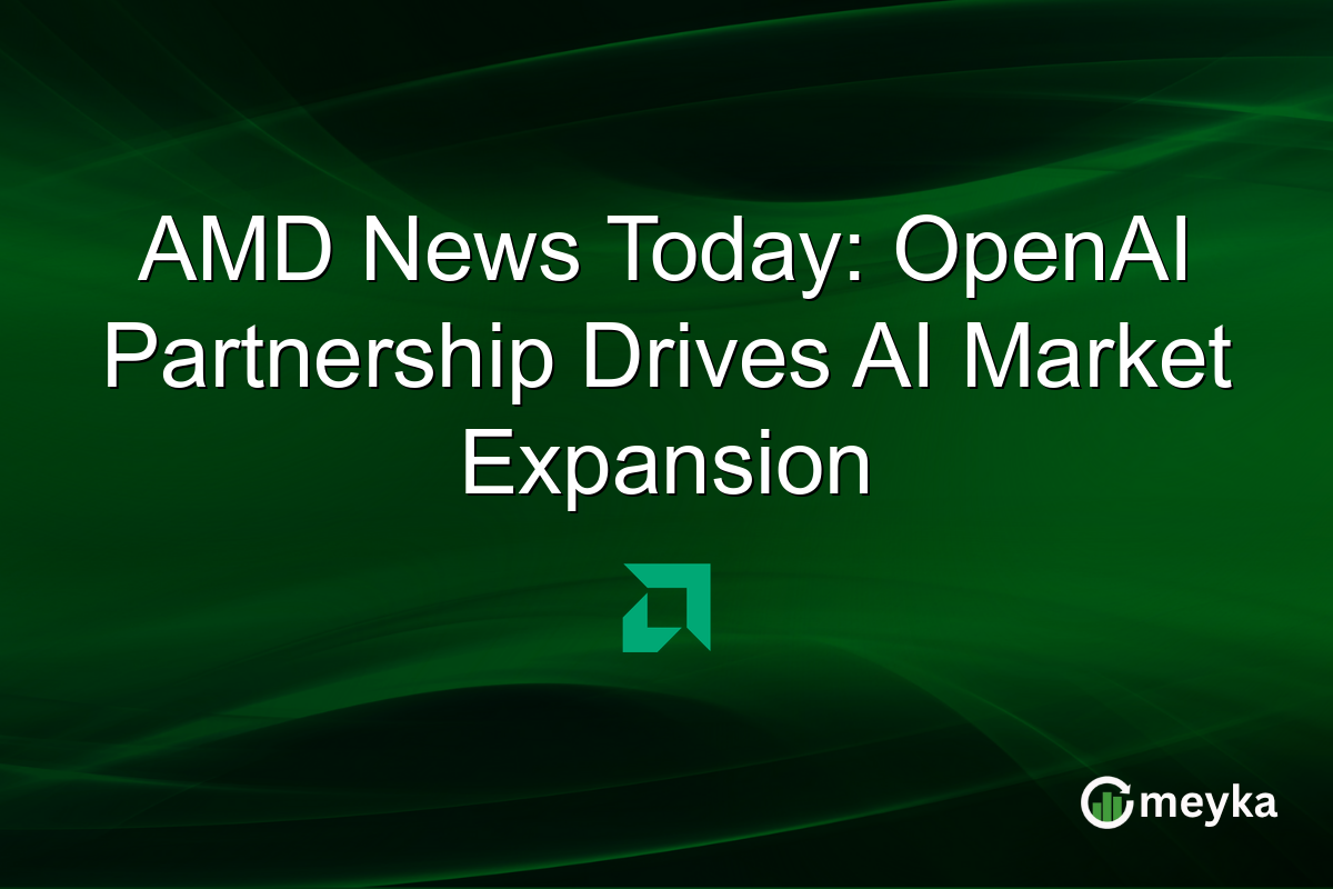 AMD News Today: OpenAI Partnership Drives AI Market Expansion