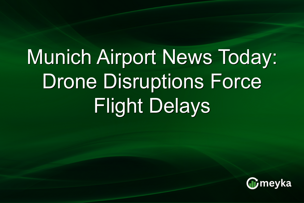Munich Airport News Today: Drone Disruptions Force Flight Delays