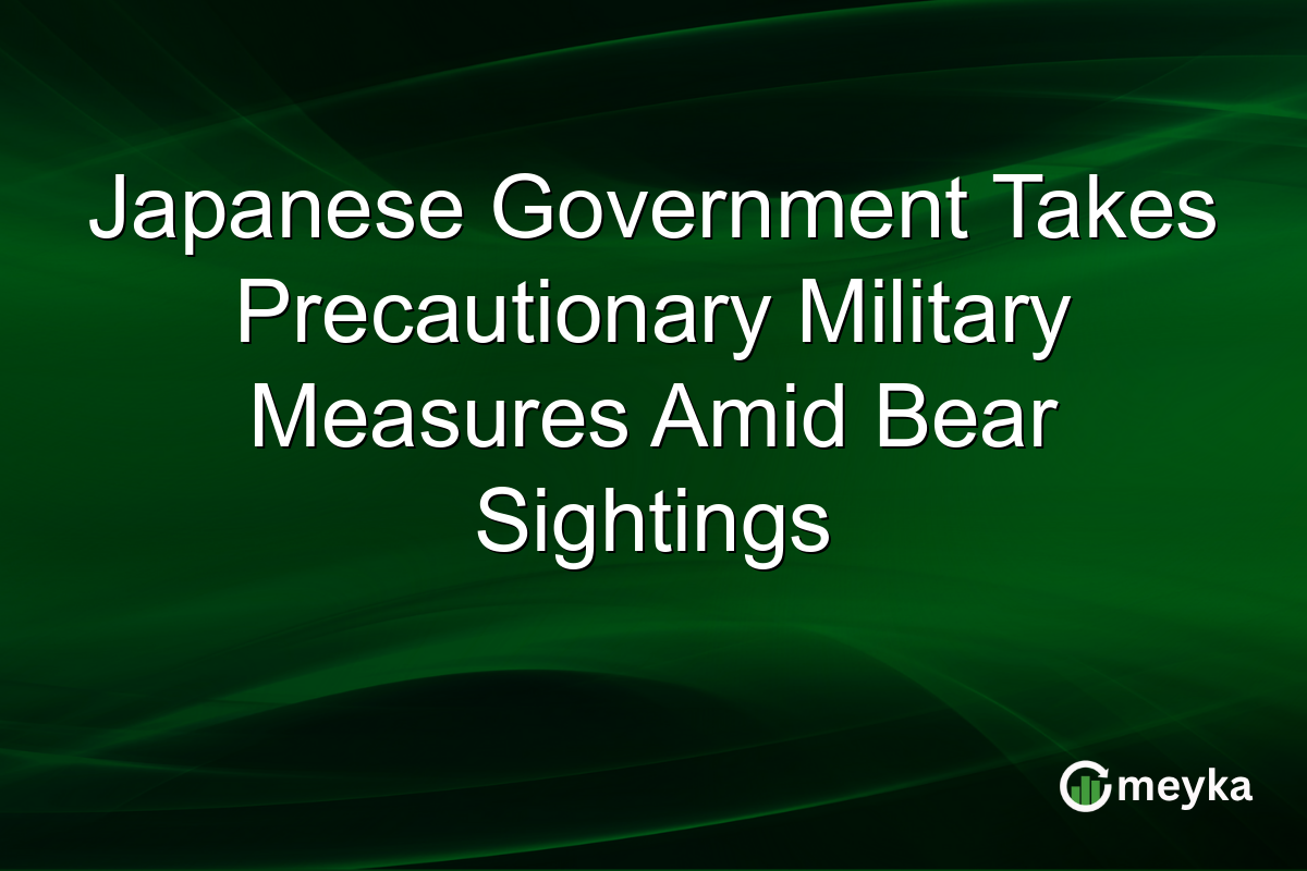 Japanese Government Takes Precautionary Military Measures Amid Bear Sightings