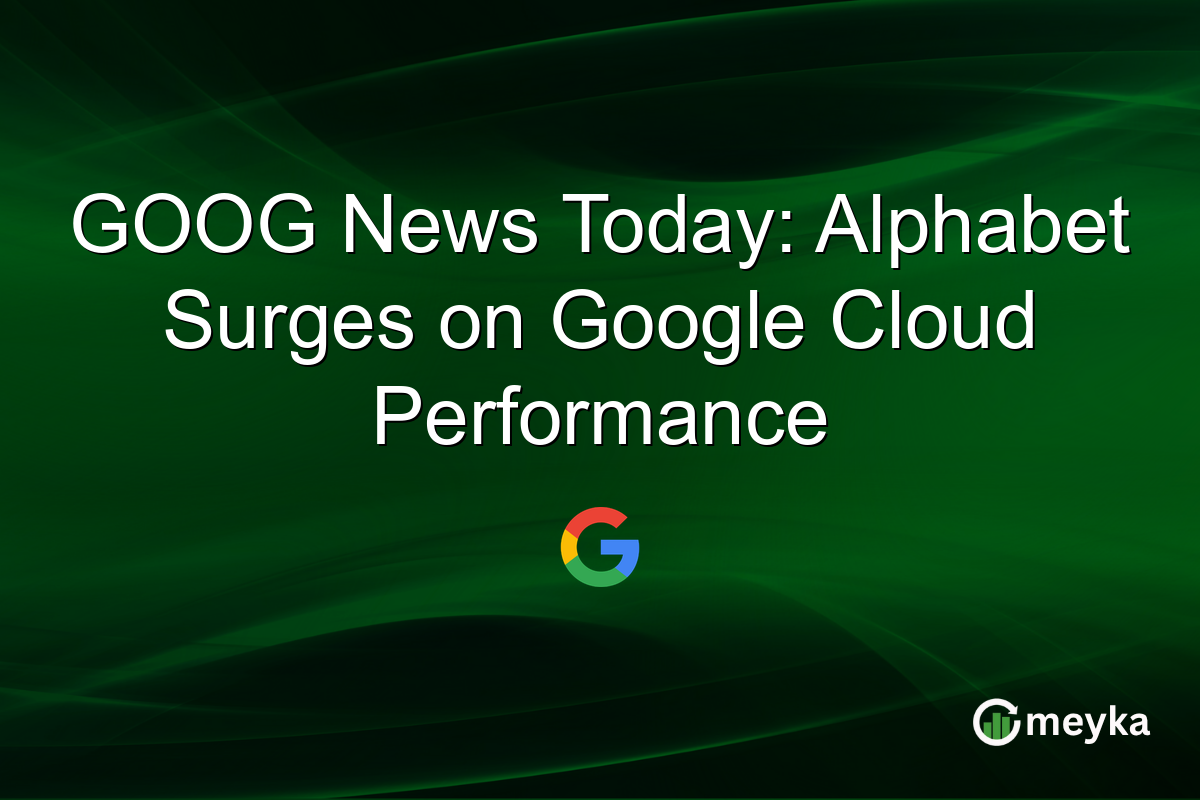 GOOG News Today: Alphabet Surges on Google Cloud Performance
