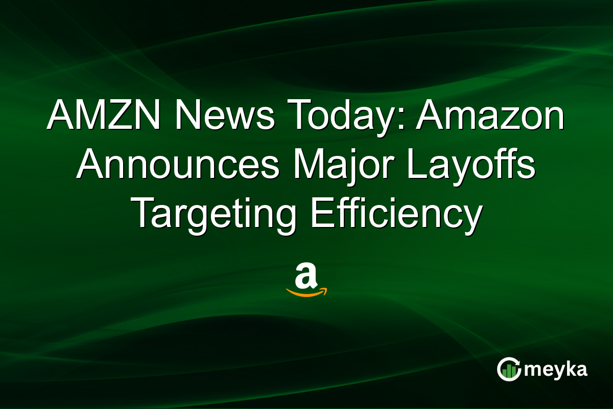 AMZN News Today: Amazon Announces Major Layoffs Targeting Efficiency