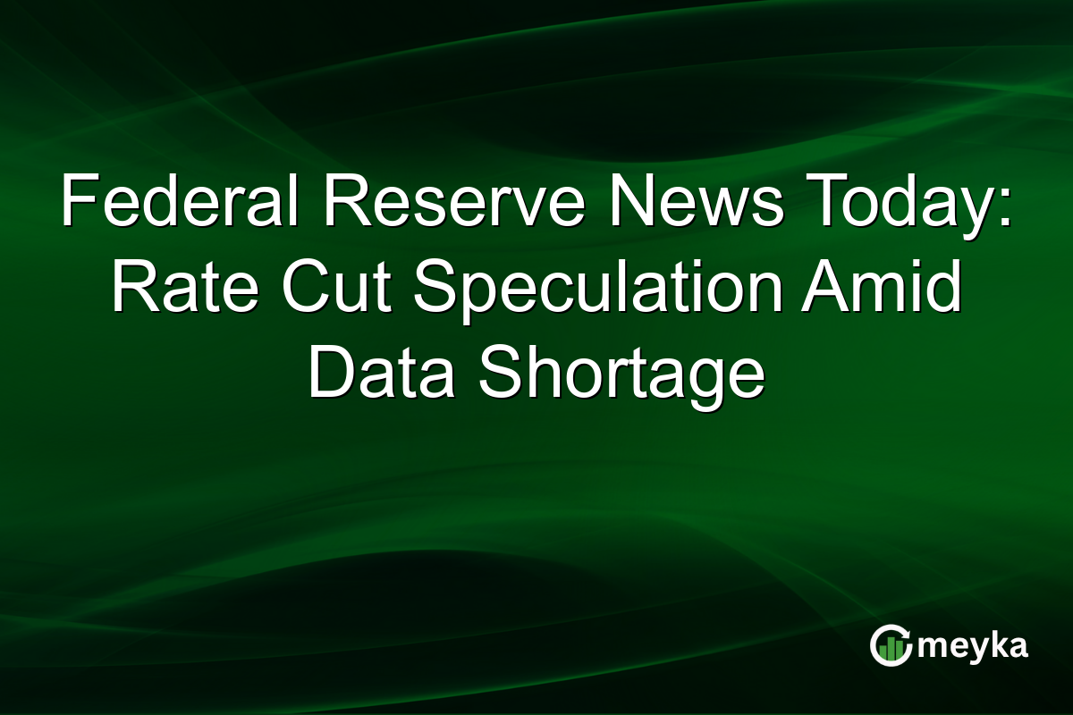 Federal Reserve News Today: Rate Cut Speculation Amid Data Shortage