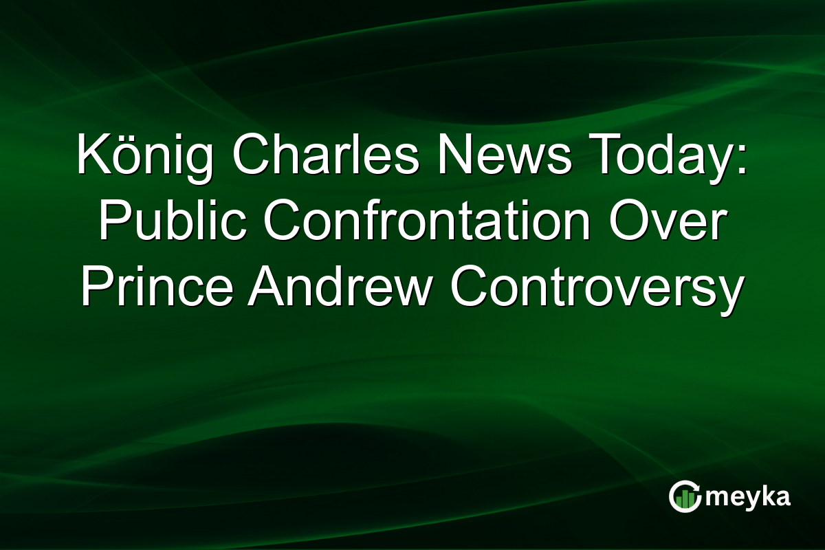 König Charles News Today: Public Confrontation Over Prince Andrew Controversy