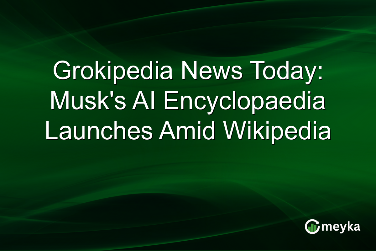 Grokipedia News Today: Musk's AI Encyclopaedia Launches Amid Wikipedia