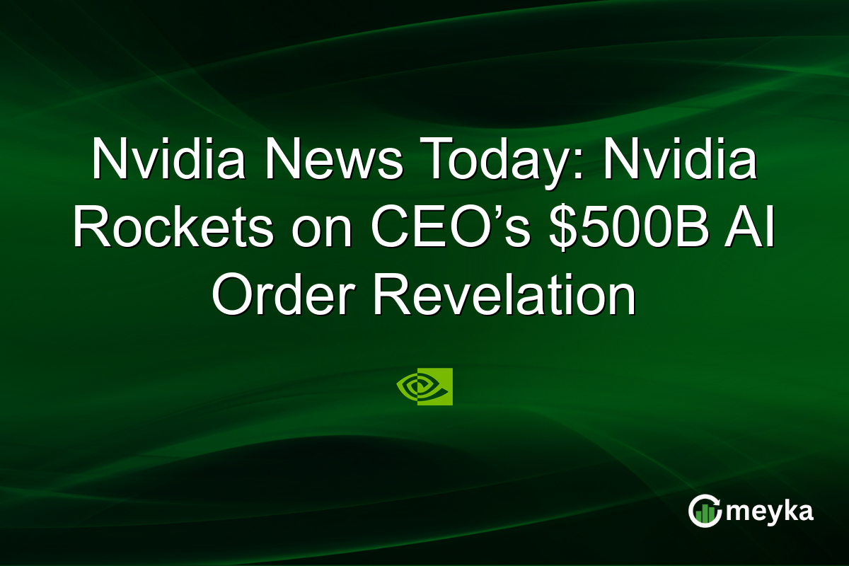 Nvidia News Today: Nvidia Rockets on CEO’s $500B AI Order Revelation