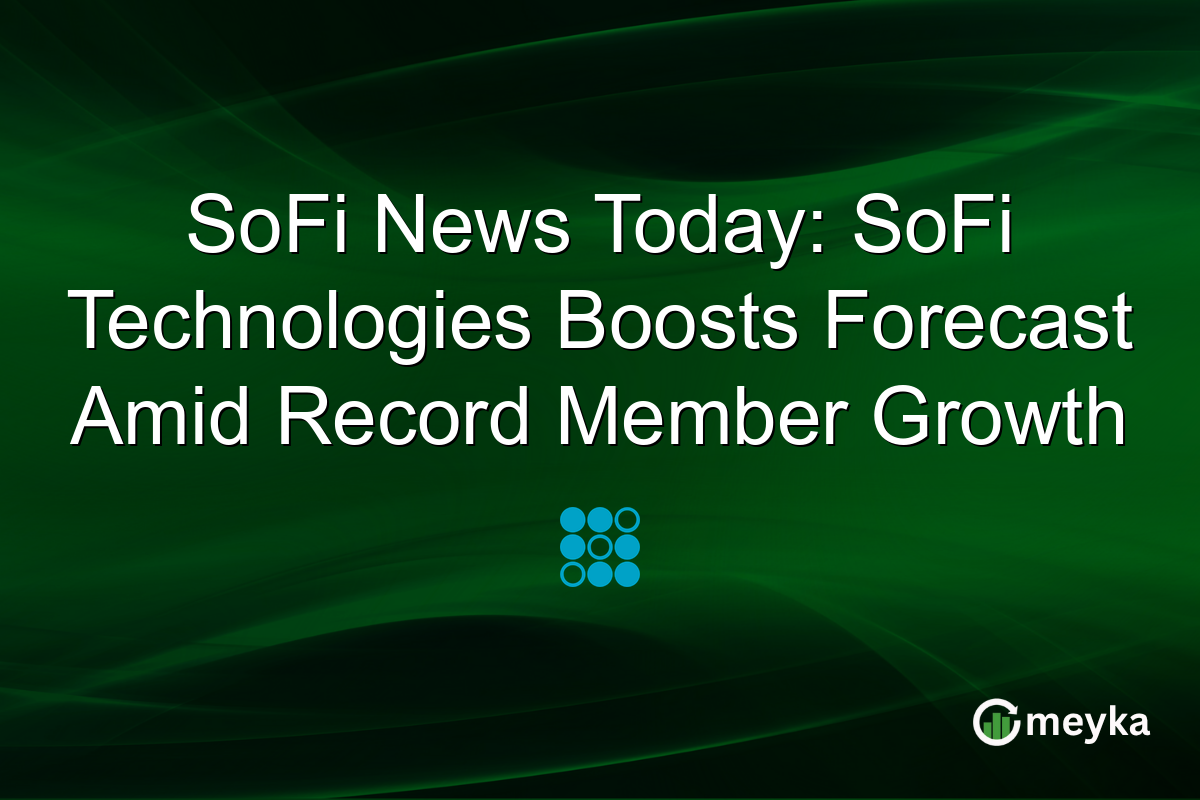 SoFi News Today: SoFi Technologies Boosts Forecast Amid Record Member Growth