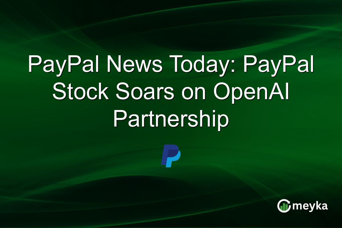 PayPal News Today: PayPal Stock Soars on OpenAI Partnership
