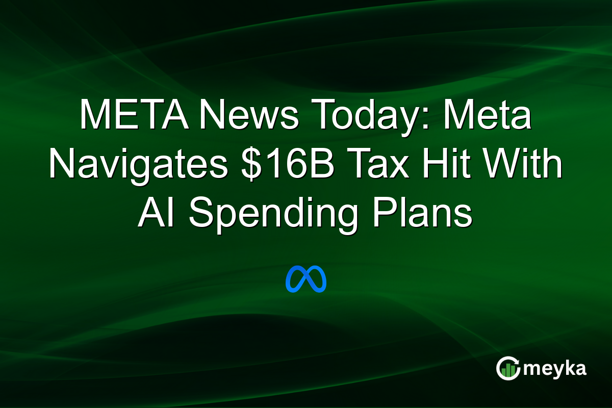 META News Today: Meta Navigates $16B Tax Hit With AI Spending Plans