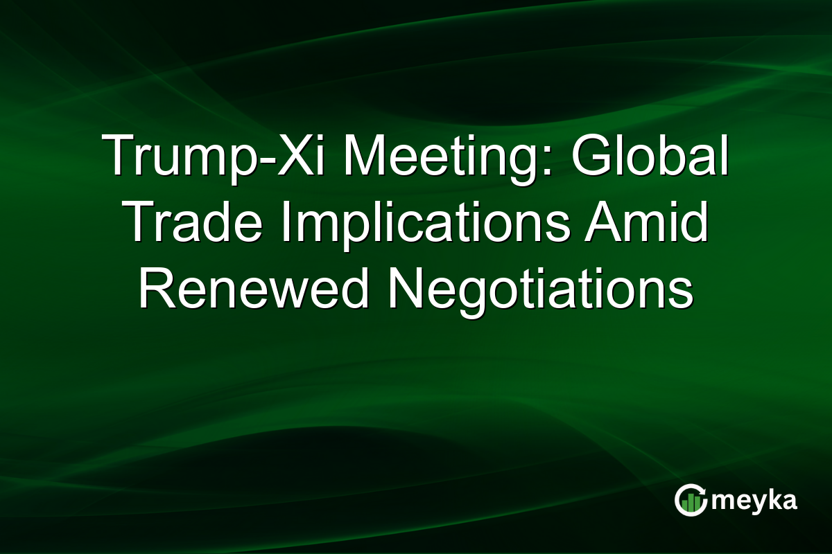 Trump-Xi Meeting: Global Trade Implications Amid Renewed Negotiations