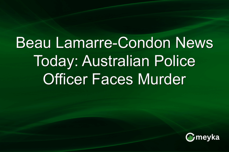 Beau Lamarre-Condon News Today: Australian Police Officer Faces Murder